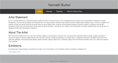Desktop Screenshot of kennethburtonpaintings.com